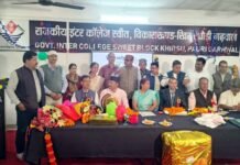 शिक्षक रामचंद्र भट्ट सहित सभी सेवानिवृत शिक्षकों को दी गई भावभीनी विदाई