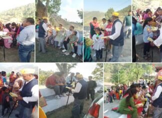 पौड़ी के सल्डा गांव के झांकर मेले में हिमालय क्रांति पार्टी का जनसंपर्क अभियान, ग्रामीणों ने दिखाई रुचि