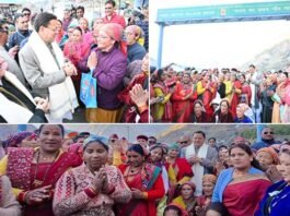 मुख्यमंत्री धामी पहुंचे सीमांत गांव माणा, विकास कार्यों का लिया जायजा