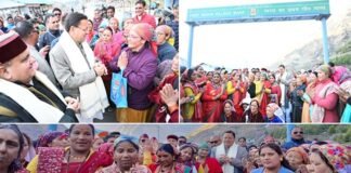 मुख्यमंत्री धामी पहुंचे सीमांत गांव माणा, विकास कार्यों का लिया जायजा