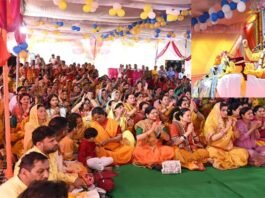 मलेठी में श्रीमद्भागवत कथा के पंचम दिवस पर उमड़ा श्रद्धा का सैलाब