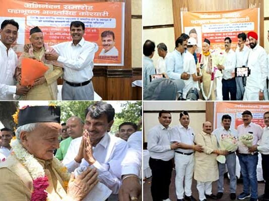 पद्म भूषण से सम्मानित होने पर भगत सिंह कोश्यारी का प्रेस क्लब दिल्ली में अभिनंदन समारोह