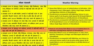 उत्तराखंड में मानसून ने दी दस्तक, अगले चार दिन भारी बारिश का अलर्ट