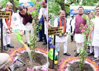 विश्व पर्यावरण दिवस पर मुख्यमंत्री पुष्कर सिंह धामी ने नैनीताल में की पौधारोपण की शुरुआत