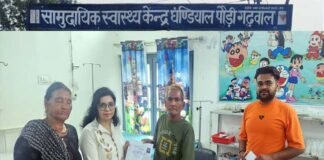 सीएचसी घंडियाल में तीन दिवसीय निःशुल्क स्वास्थ्य शिविर सम्पन्न, 670 लोगों ने कराया स्वास्थ्य परीक्षण