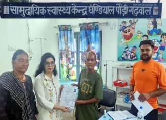 सीएचसी घंडियाल में तीन दिवसीय निःशुल्क स्वास्थ्य शिविर सम्पन्न, 670 लोगों ने कराया स्वास्थ्य परीक्षण