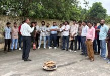 वीडियोटेक्स इंटरनेशनल के कसना प्लांट में अग्नि एवं सुरक्षा प्रशिक्षण, कर्मचारियों को सिखाए आपदा प्रबंधन के गुर