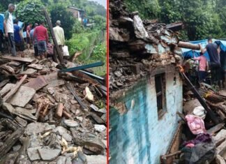 पौड़ी गढ़वाल के इस गांव में भारी बारिश से दो मंजिला मकान ढहा, मलबे में दबे चार लोग, 3 के शव बरामद, एक महिला को बचाया Two-storey house collapses in Mahar village