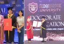 लेखक-पत्रकार जगमोहन ‘आज़ाद’ अमेरिका की सीडरब्रुक यूनिवर्सिटी से मानद डॉक्टरेट की उपाधि एवं गोल्ड मेडल से सम्मानित