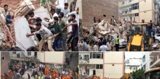 दिल्ली सत्य निकेतन बिल्डिंग हादसा: अब तक आठ लोग मलबे से निकाले गए, तीन की मौत, कई छात्रों के फंसे होने की आशंका
