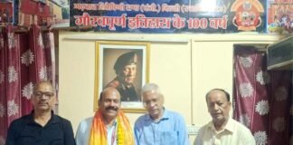 राष्ट्रीय शिक्षक पुरस्कार से सम्मानित शिक्षक गबर सिंह बिष्ट का गढ़वाल भवन में भव्य अभिनंदन