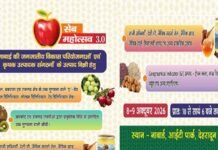 देहरादून में 8-9 अक्टूबर को सजेगा ‘सेब महोत्सव 3.0’, उत्तराखंड के उत्कृष्ट सेब, कीवी और जैविक उत्पाद होंगे आकर्षण का केंद्र
