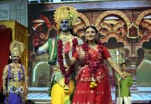 श्री बालाजी रामलीला कमेटी की रामलीला में ताड़का वध बना आकर्षण का केंद्र